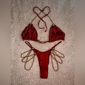 Yandy 2 piece chain set -dance wear